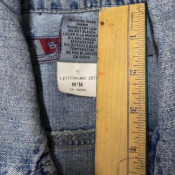 Vintage Y2K Silver Jeans Co Denim Jacket Medium Light Wash Jean - Picture 14 of 15